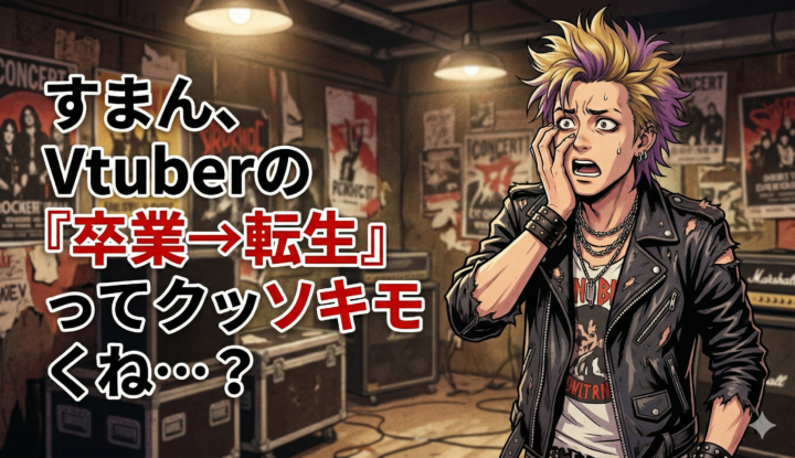 すまん、Vtuberの『卒業→転生』ってクッソキモくね…？