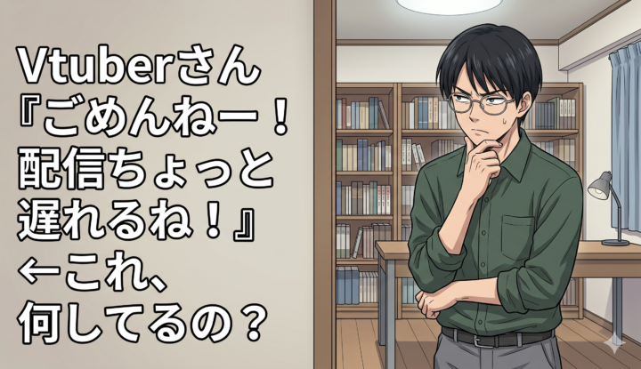 Vtuberさん『ごめんねー！配信ちょっと遅れるね！』←これ、何してるの…？