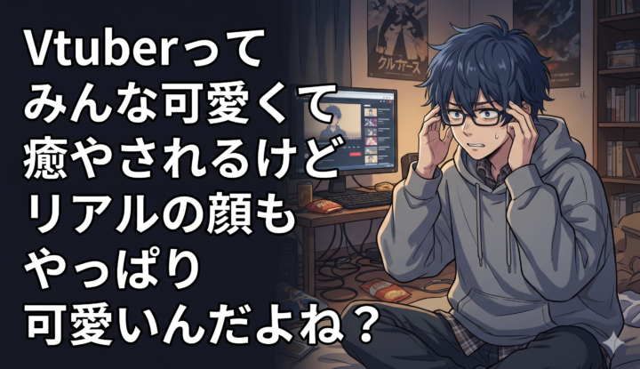 Vtuberってみんな可愛くて癒やされるけど…リアルの顔もやっぱり可愛いんだよね？？