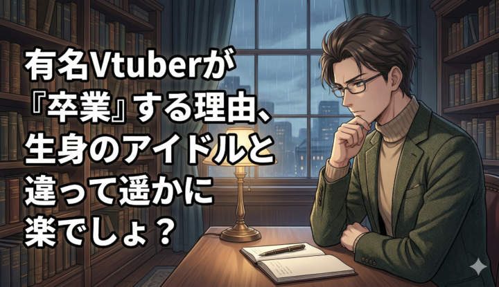 有名Vtuberが『卒業』する理由、生身のアイドルと違って遥かに楽でしょ？