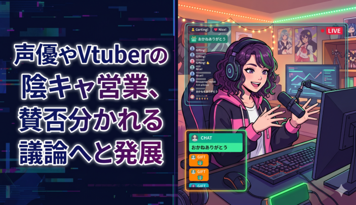 声優やVtuberの陰キャ営業、賛否分かれる議論へと発展