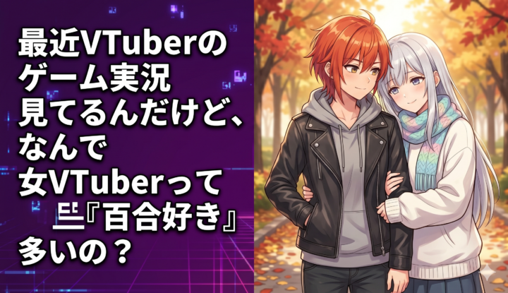 最近VTuberのゲーム実況見てるんだけど、なんで女VTuberって『百合好き』多いの？