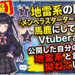 【悲報】地雷系の服を『メンヘラスターターキット』と馬鹿にしてきたVtuberさん、公開した自分の私服が地雷系と言われ拗ねてしまう