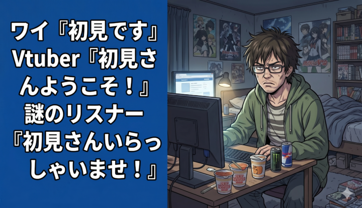 ワイ『初見です』 Vtuber『初見さんようこそ！』 謎のリスナー『初見さんいらっしゃいませ！』