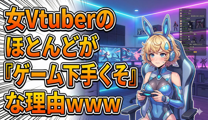 女性Vtuberのほとんどが『ゲーム下手くそ』な理由