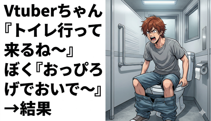 Vtuberちゃん『トイレ行って来るね～』 ぼく『おっぴろげでおいで～』→結果