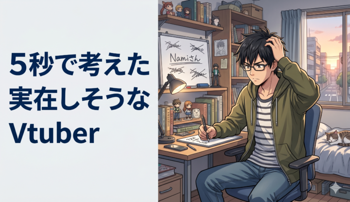 5秒で考えた実在しそうなVtuber
