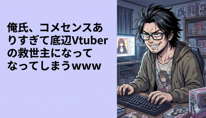 俺氏、コメセンスありすぎて底辺Vtuberの救世主になってしまうｗｗｗ