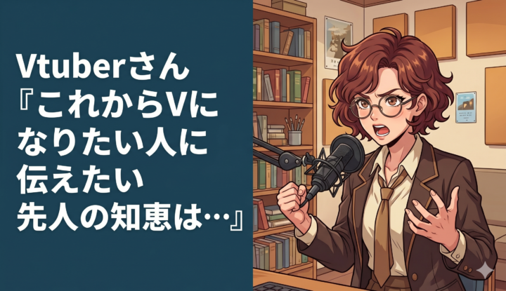 Vtuberさん『これからVになりたい人に伝えたい先人の知恵は…』