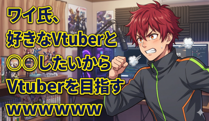 ワイ氏、好きなVtuberと◯◯したいからVtuberを目指すｗｗｗｗｗｗ