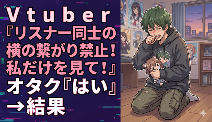 Vtuber『リスナー同士の横の繋がり禁止！私だけを見て！』 オタク『はい』→結果