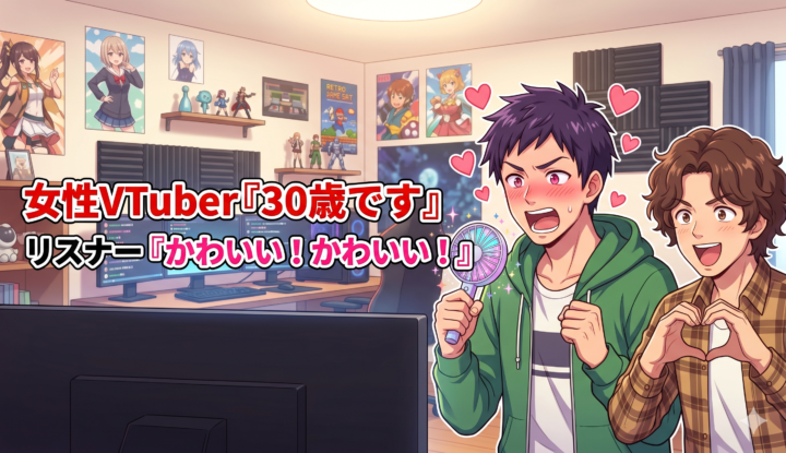 女性VTuber『30歳です』 リスナー『かわいい！かわいい！』