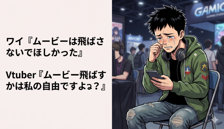 ワイ『ムービーは飛ばさないでほしかった…』 Vtuber『ムービー飛ばすか飛ばさないかは私の自由ですよね？』