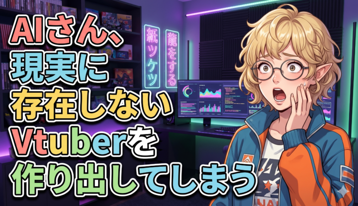 AIさん、現実に存在しないVtuberを作り出してしまう