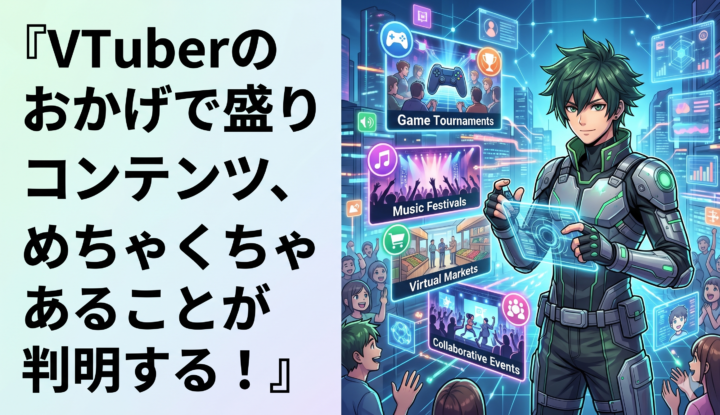 VTuberのおかげで盛り上がったコンテンツ、めちゃくちゃあることが判明する！