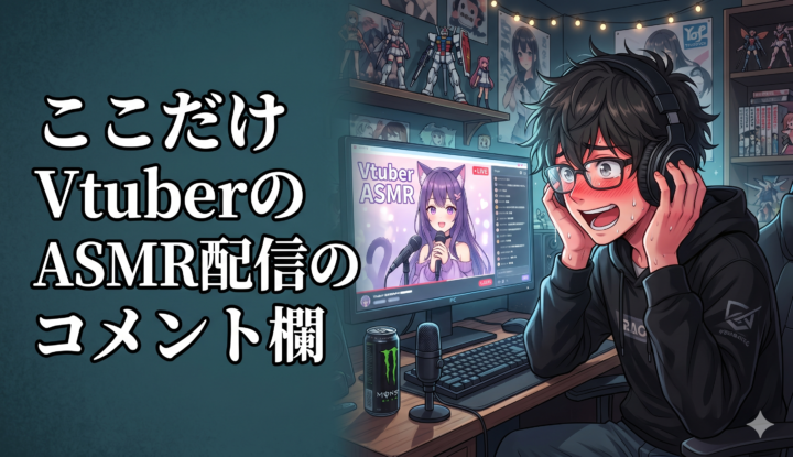 ここだけVtuberのASMR配信のコメント欄