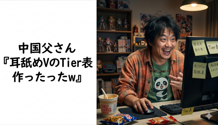 中国父さん『耳舐めVtuberのTier表作ったったw』