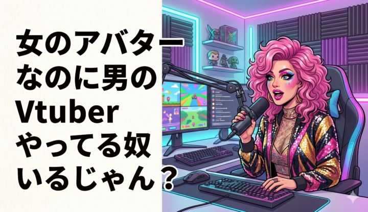 女のアバターなのに男の地声でVtuberやってる奴いるじゃん？