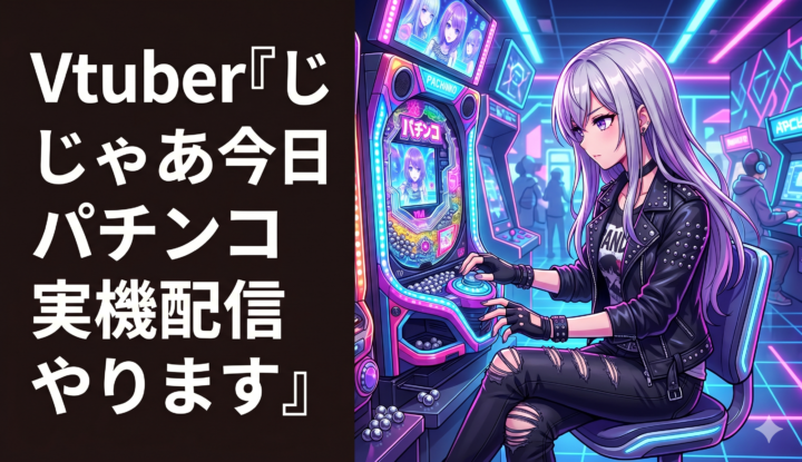Vtuber『じゃあ今日はパチンコ実機配信やります』