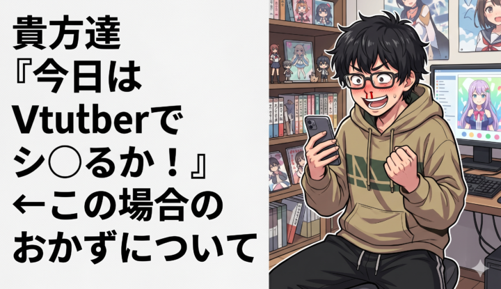 貴方達『今日はVtuberでシ◯るか！』←この場合のおかずについて