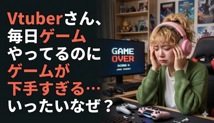 Vtuberさん、毎日ゲームやってるのにゲームが下手すぎる…いったいなぜ？