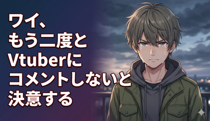 ワイ、もう二度とVtuberにコメントしないと決意する