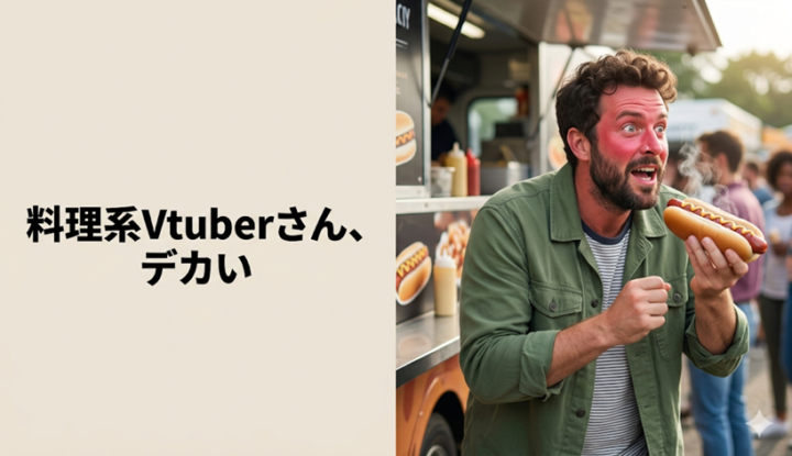 料理系Vtuberさん、デカい