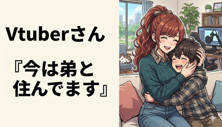 Vtuberさん『今は弟と住んでます』