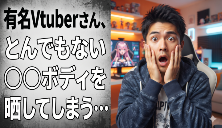 有名Vtuberさん、とんでもないドスケベボディを晒してしまう…