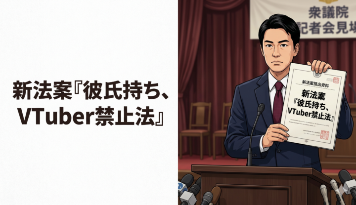 新法案『彼氏持ち、VTuber禁止法』