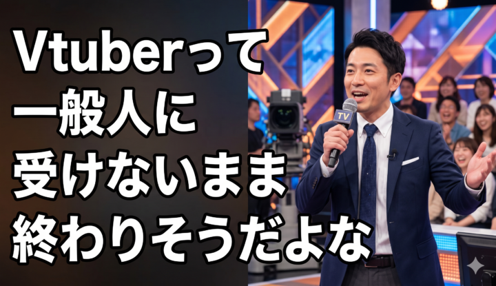 Vtuberって一般人に受けないまま終わりそうだよな