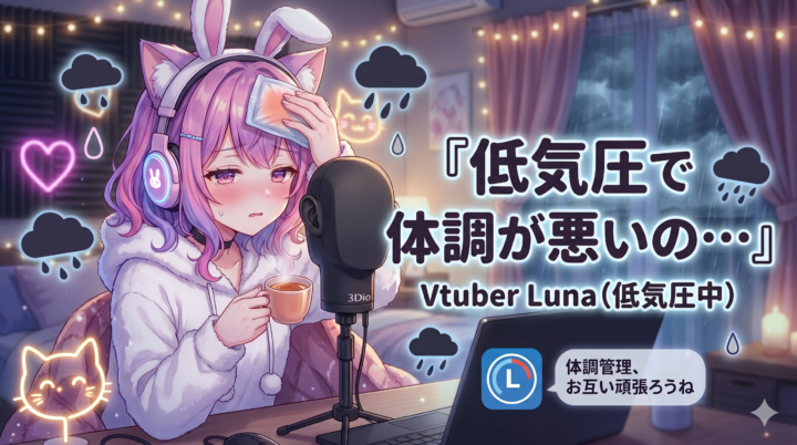 Vtuber『低気圧で体調が悪いの…』←これ