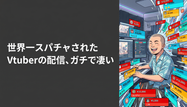 世界一スパチャされたVtuberの配信、ガチで凄い