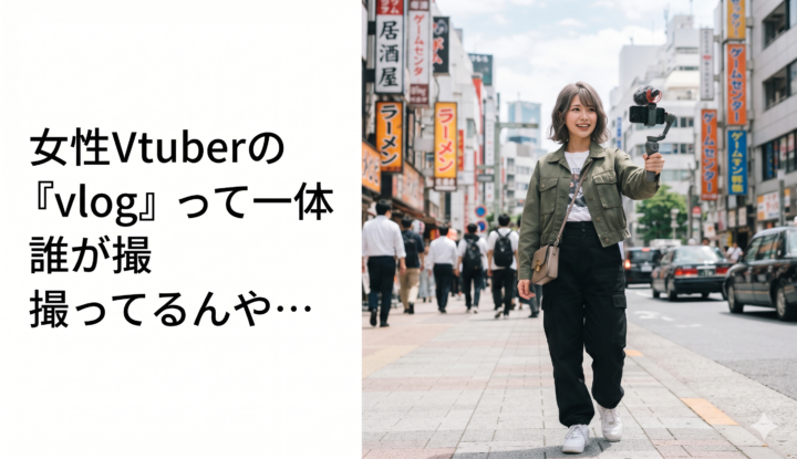 女性Vtuberの『vlog』って一体誰が撮ってるんや…