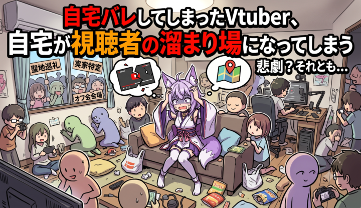 自宅バレしてしまったVtuber、自宅が視聴者の溜まり場になってしまう